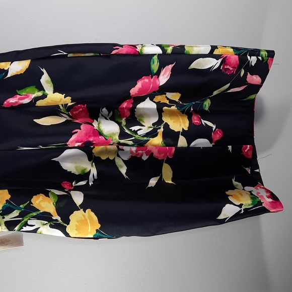 NWT ELIZA J. NAVY/FLORAL( YELLOW, PINK & WHITE) DRESS SZ 4 - Picture 8 of 11